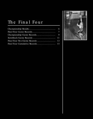 2001 NCAA Men's Final Four Tournament Records Book