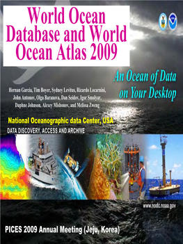 World Ocean Database and World Ocean Atlas 2009