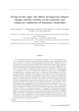 The Effects of Long-Term Climate Change and Fire Activity on the Remnant