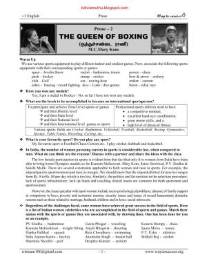 The Queen of Boxing