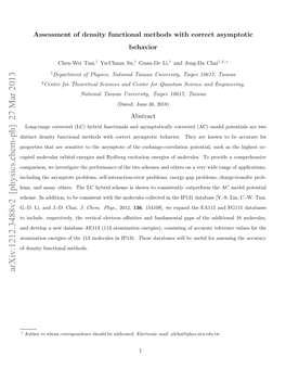 Assessment of Density Functional Methods with Correct Asymptotic