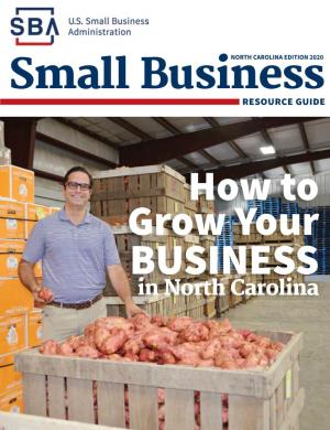 SBA North Carolina Small Business Resource Guide