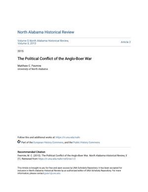 The Political Conflict of the Anglo-Boer Arw