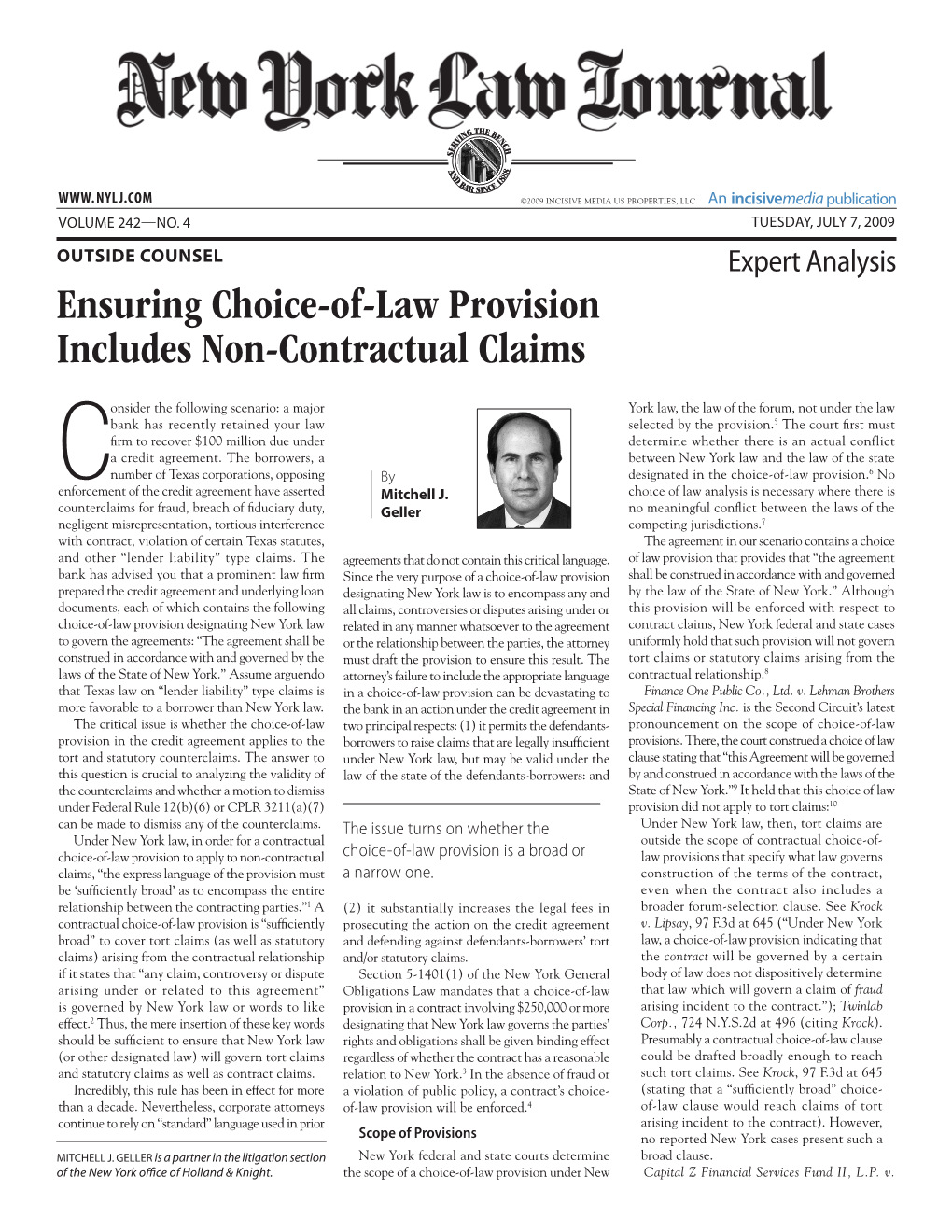 Ensuring Choice-Of-Law Provision Includes Non-Contractual Claims