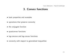 3. Convex Functions