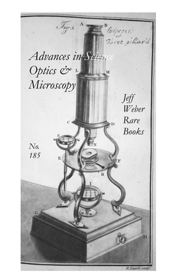 Catalogue 185A: Advances in Science, Optics & Microscopy