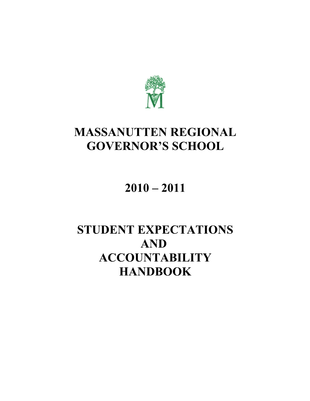 Massanutten Regional Governor S School