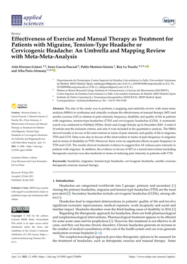 Effectiveness of Exercise and Manual Therapy As Treatment for Patients