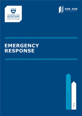 EMERGENCY RESPONSE STOP, THINK, ACT! First Priority in an Emergency Is the Safety of All People Present