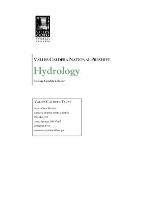 VALLES CALDERA NATIONAL PRESERVE Hydrology