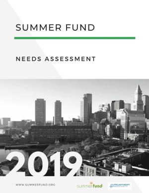 2019 Needs Assessment Report