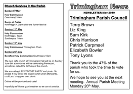 Trimingham Parish Council Terry Brown Liz King Sam Kirk Chris