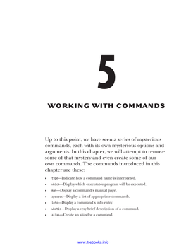 Working with Commands