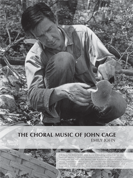 The Choral Music of John Cage Emily John