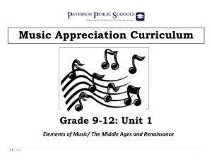 Music Appreciation Curriculum