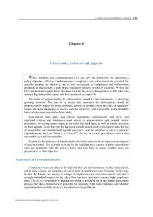 Chapter 6 Compliance, Enforcement, Appeals