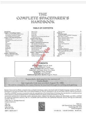 The Complete Spacefarer's Handbook