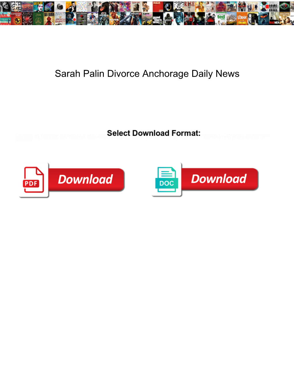 Sarah Palin Divorce Anchorage Daily News