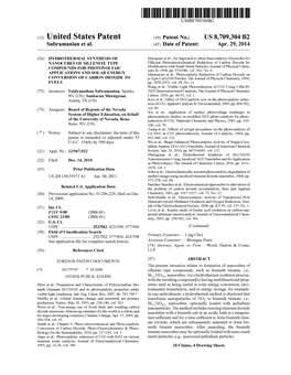 (12) United States Patent (10) Patent No.: US 8,709,304 B2 Subramanian Et Al