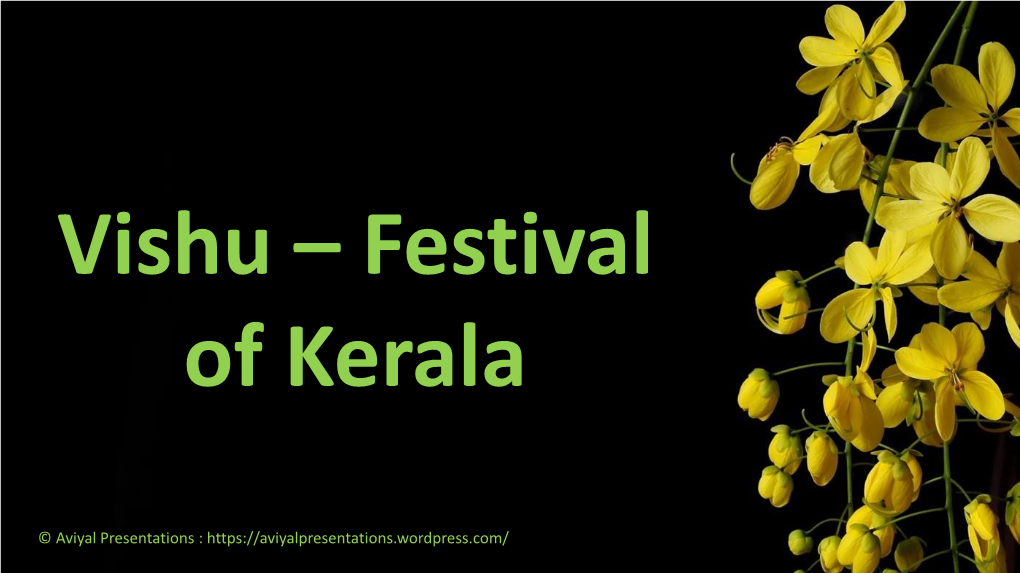 Vishu – Festival of Kerala