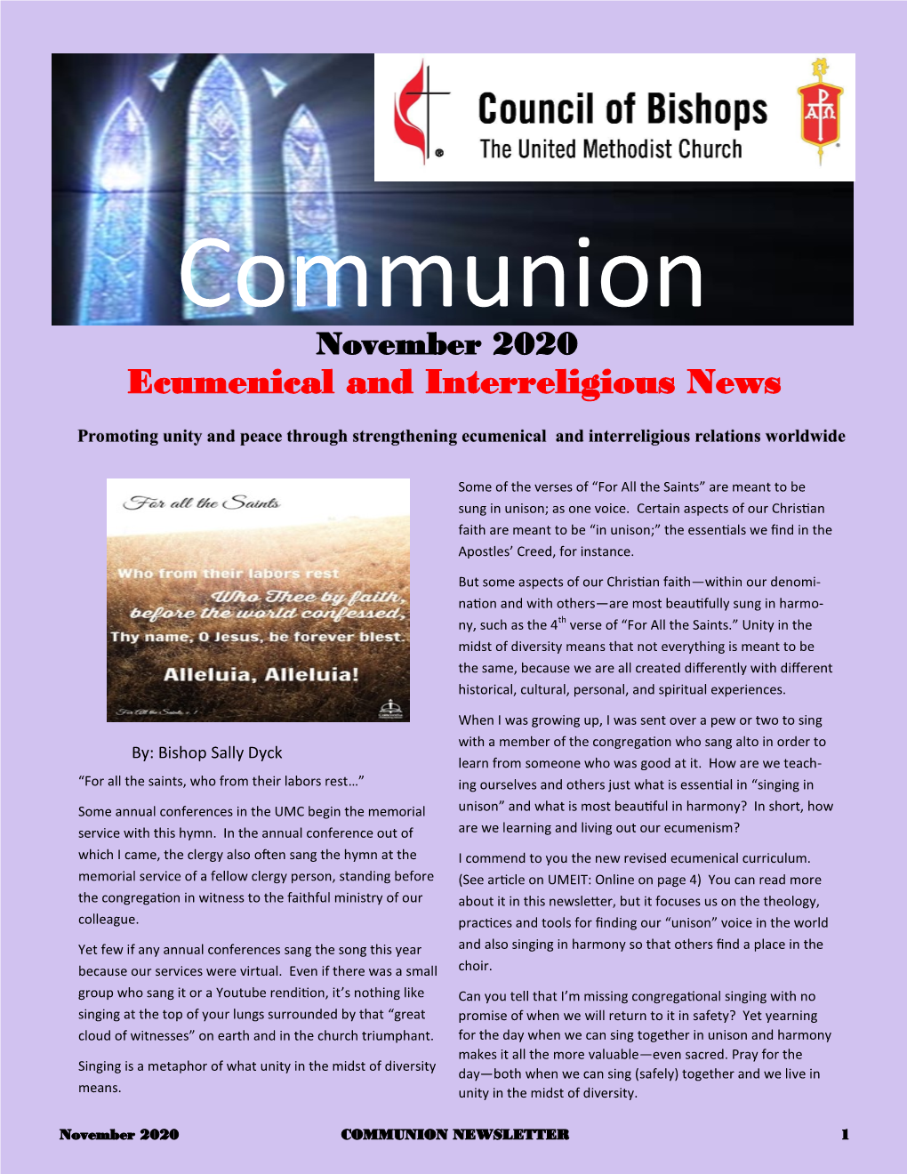 Ecumenical and Interreligious News