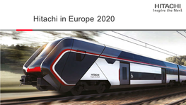 Hitachi Corporate Presentation 2020