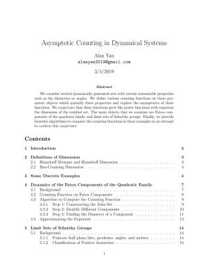 Asymptotic Counting in Dynamical Systems