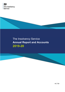 The Insolvency Service Annual Report and Accounts 2019-20