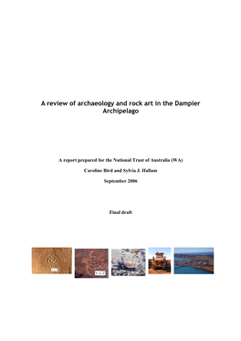 A Review of Archaeology and Rock Art in the Dampier Archipelago