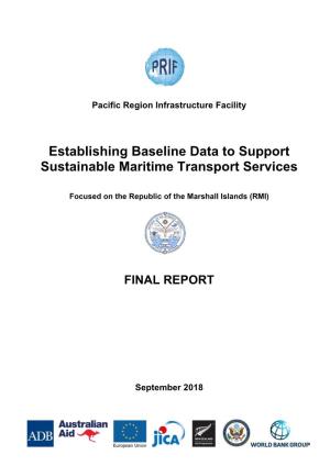 Establishing Baseline Data to Support Sustainable Maritime Transport Services