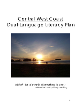 Central West Coast Dual-Language Literacy Plan