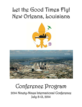 Let the Good Times Fly! New Orleans, Louisiana Conference Program