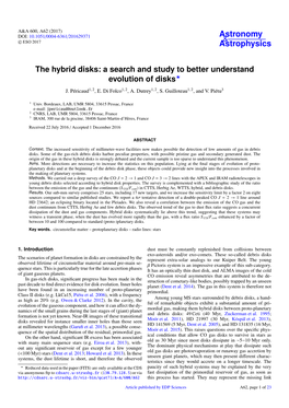 The Hybrid Disks: a Search and Study to Better Understand Evolution of Disks? J