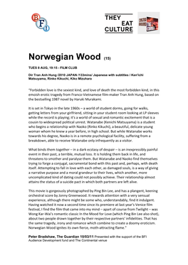 Norwegian Wood (15)