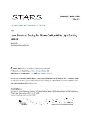 Laser Doping of Silicon Carbide