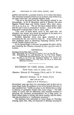 Excursion to Lyme Regis, Easter, 1906