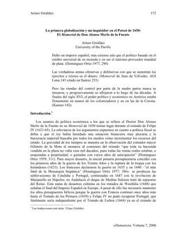 Arturo Giráldez Ehumanista: Volume 7, 2006 172 La Primera
