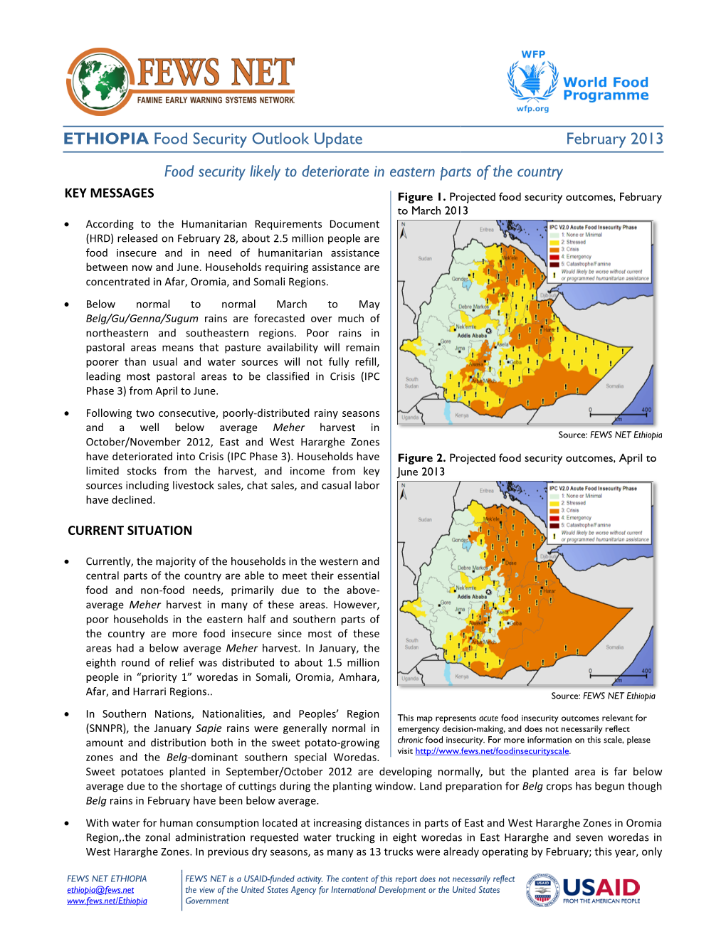 COUNTRY Food Security Update