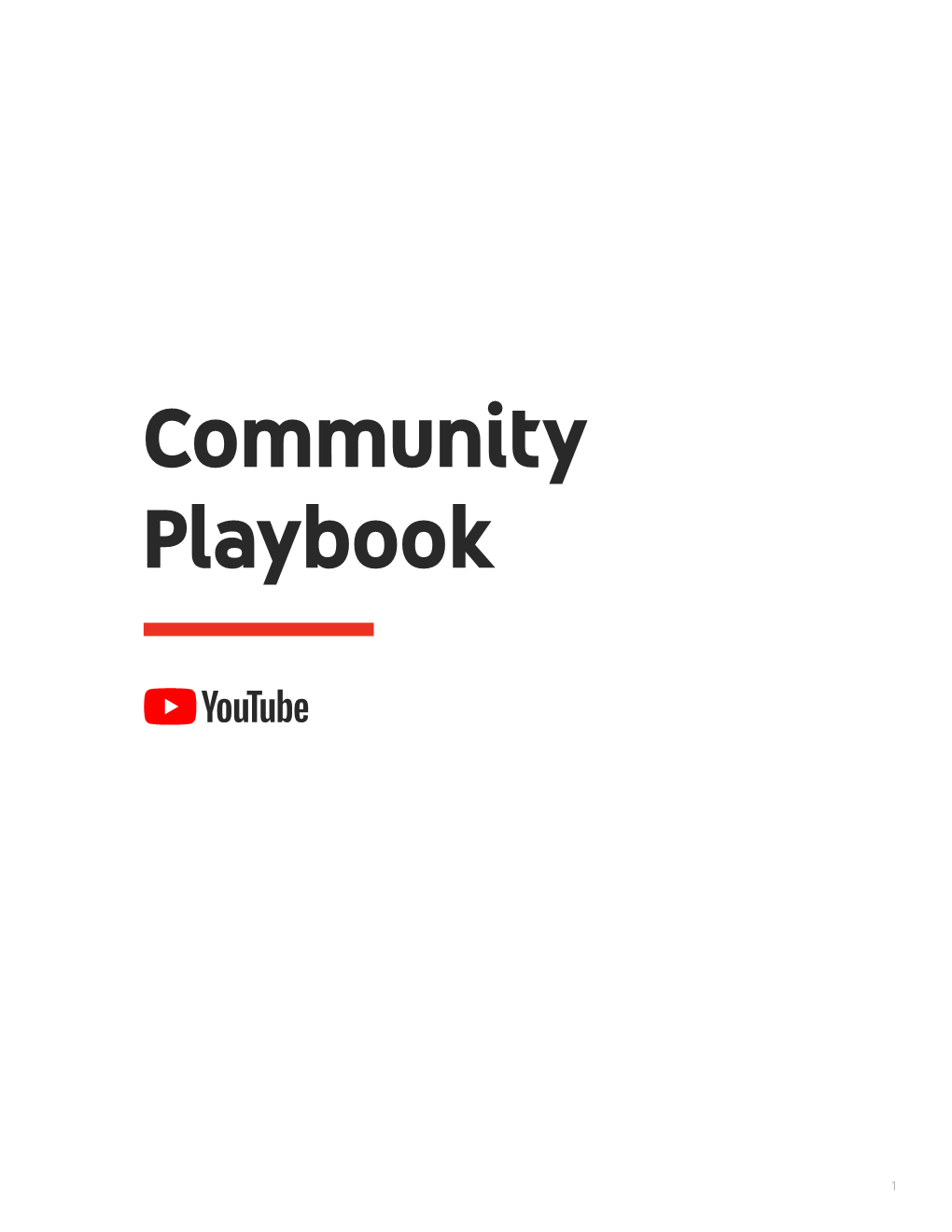 Community Playbook