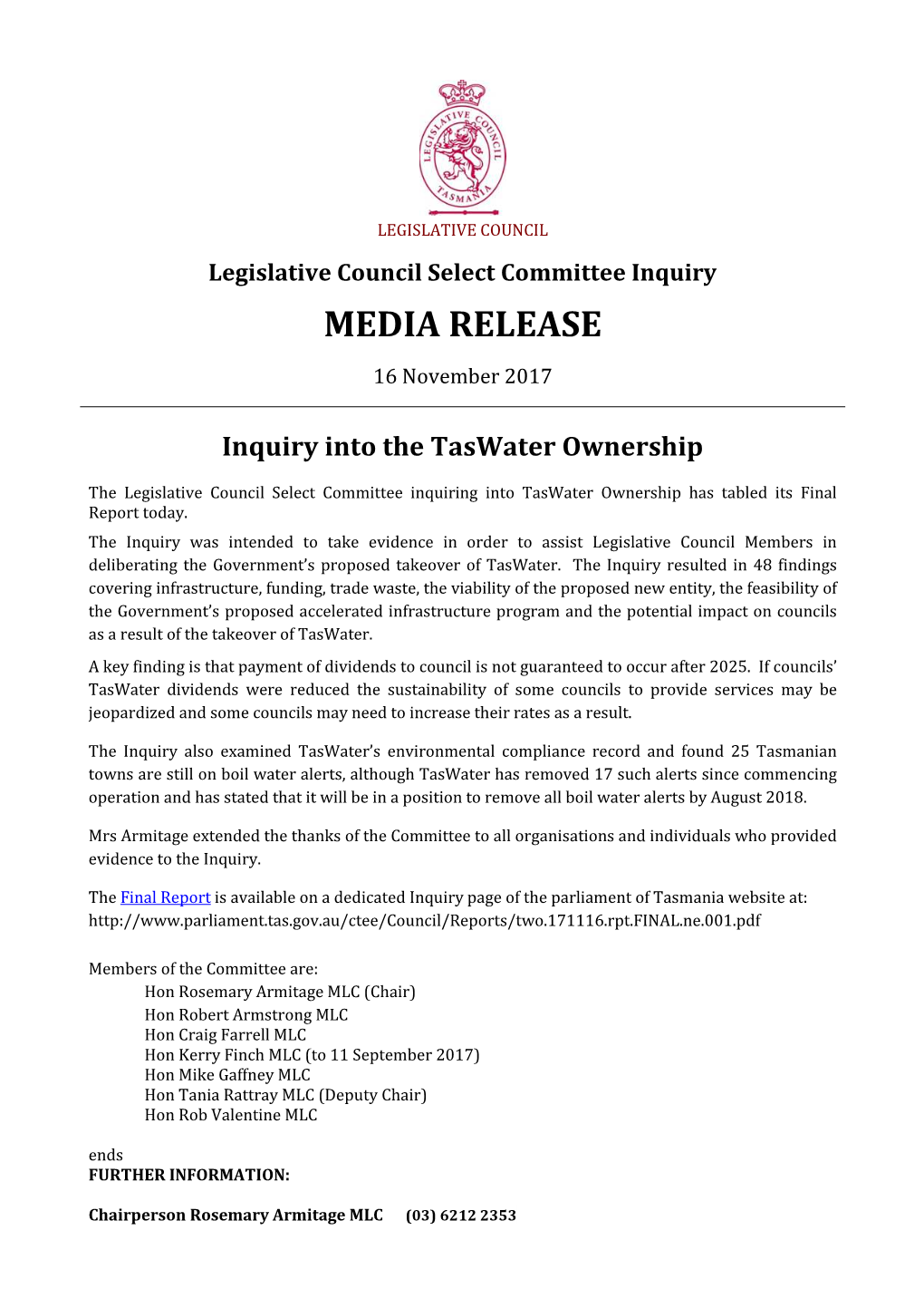 Media Release