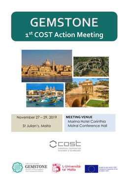 GEMSTONE 1St COST Action Meeting
