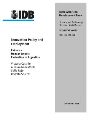 Innovation Policy and Employment