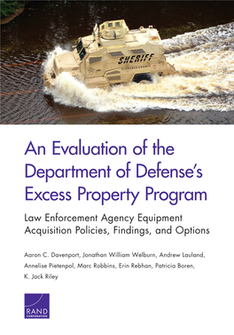 1033 Program,”2 As It Is Sometimes Called, the LESO Branch of the DLA Can Give Leas Excess Dod Property at Little Or No Cost