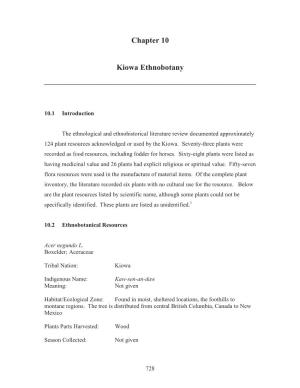 Chapter 10 Kiowa Ethnobotany