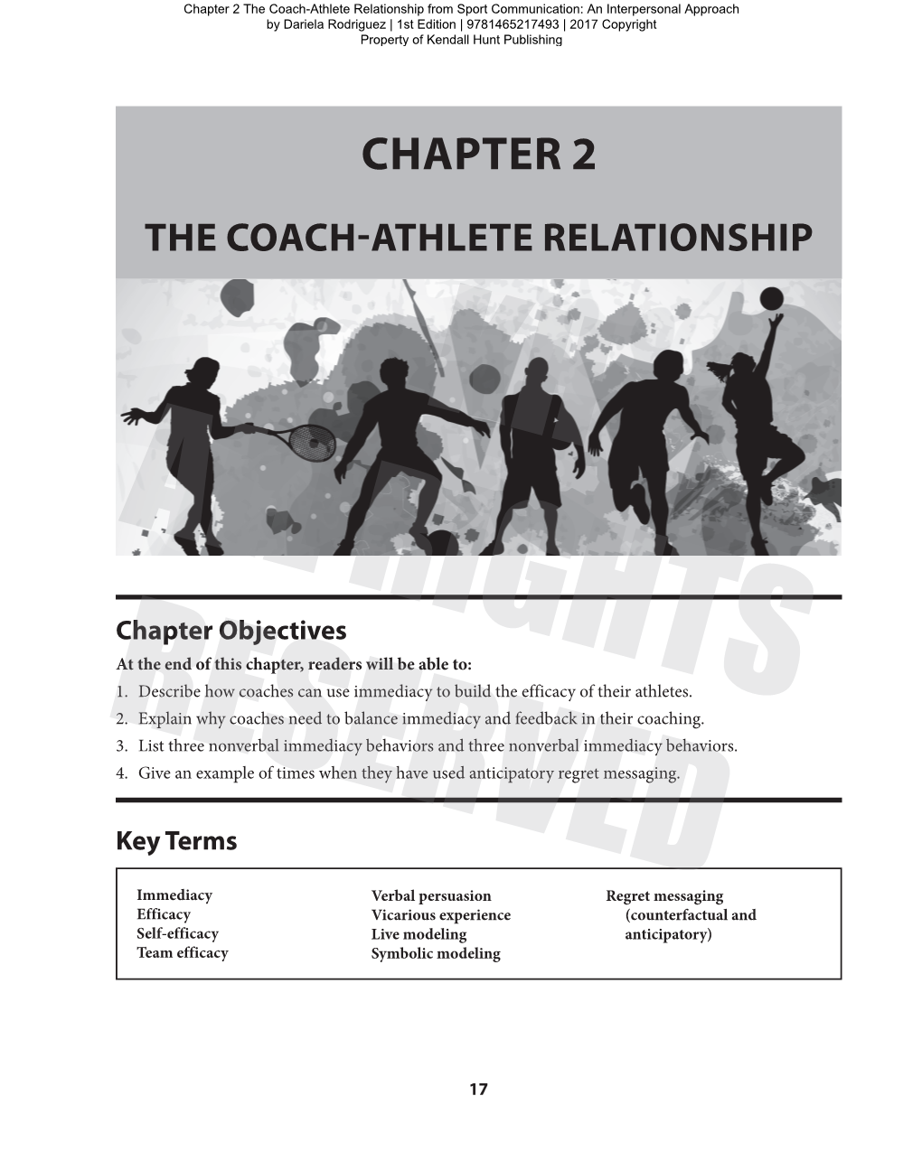 Chapter 2 the Coach-Athlete Relationship