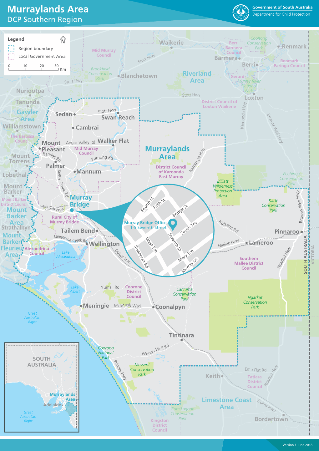 Murraylands Centre Area Boundaries Gamechowilla Reserve