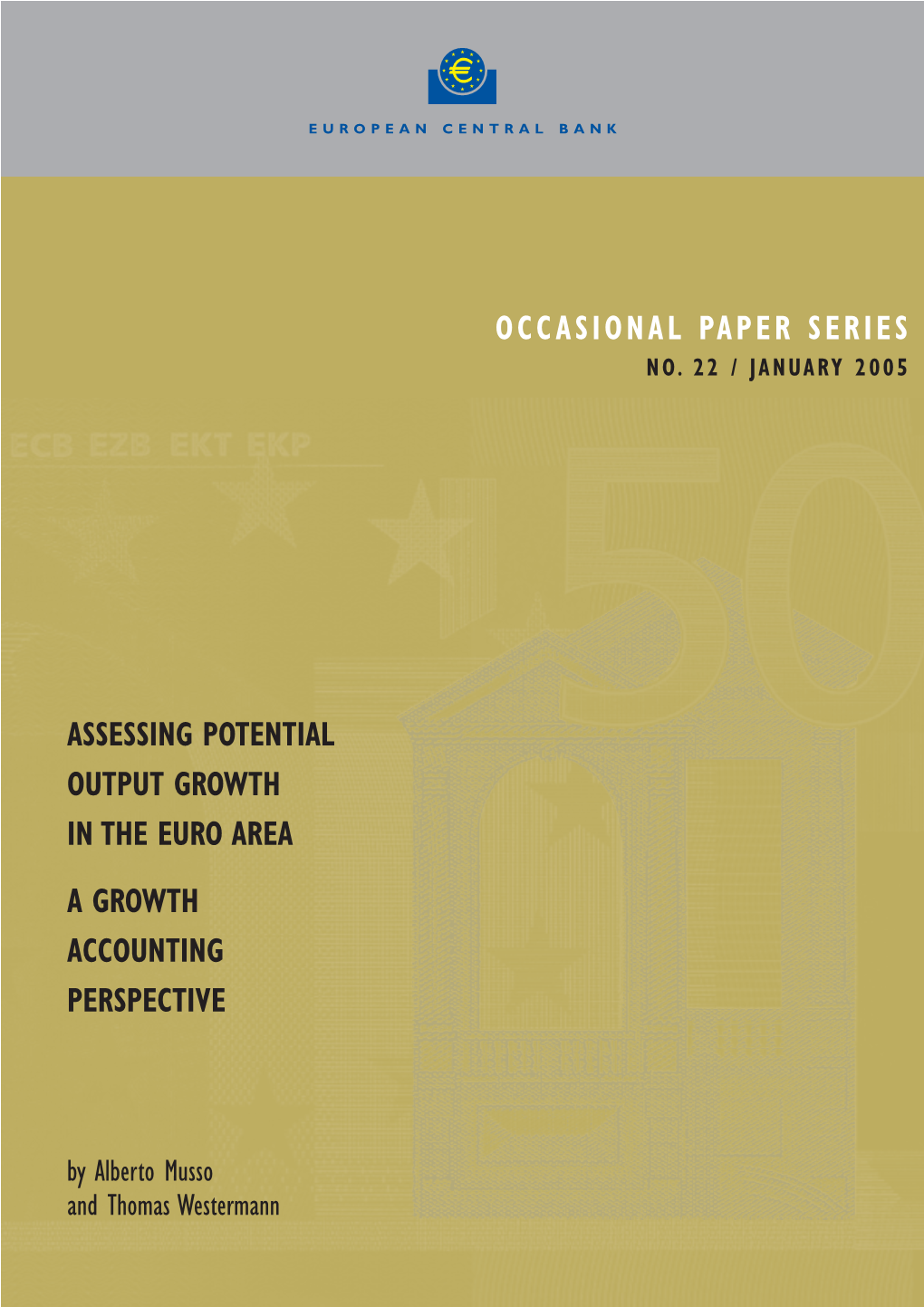 Assessing Potential Output Growth in the Euro Area a Growth Accounting Perspective