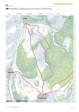 Nordpfälzer Land/Ruppertsecken Gerbach- Wanderweg