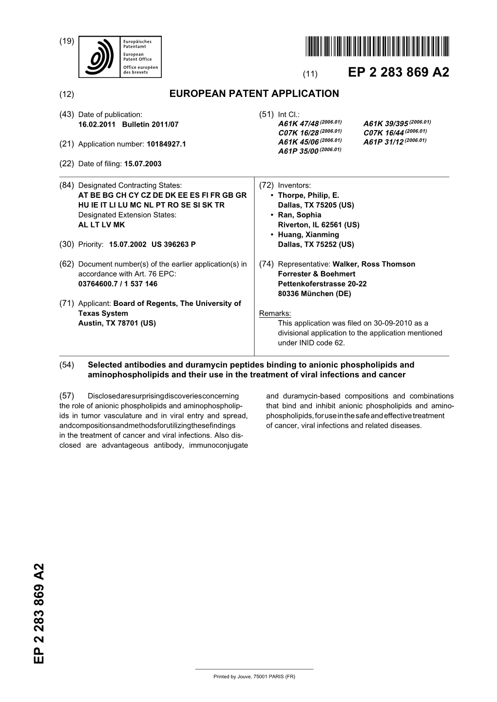 Selected Antibodies and Duramycin Peptides Binding to Anionic Phospholipids and Aminophospholipids and Their Use in the Treatment of Viral Infections and Cancer