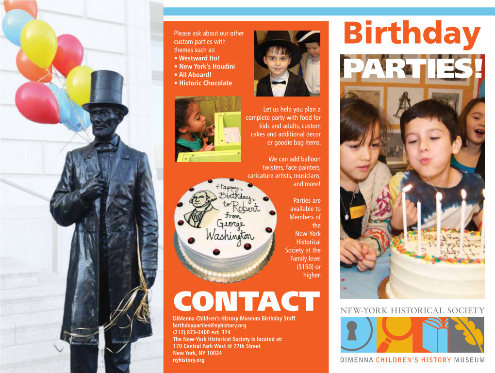 DCHM Birthday Brochure